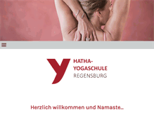 Tablet Screenshot of hatha-yogaschule.de